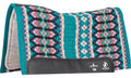 Classic Equine ESP Blanket Top Contoured Saddle Pad 30"X34"X3/4" - Teal/Cashmere