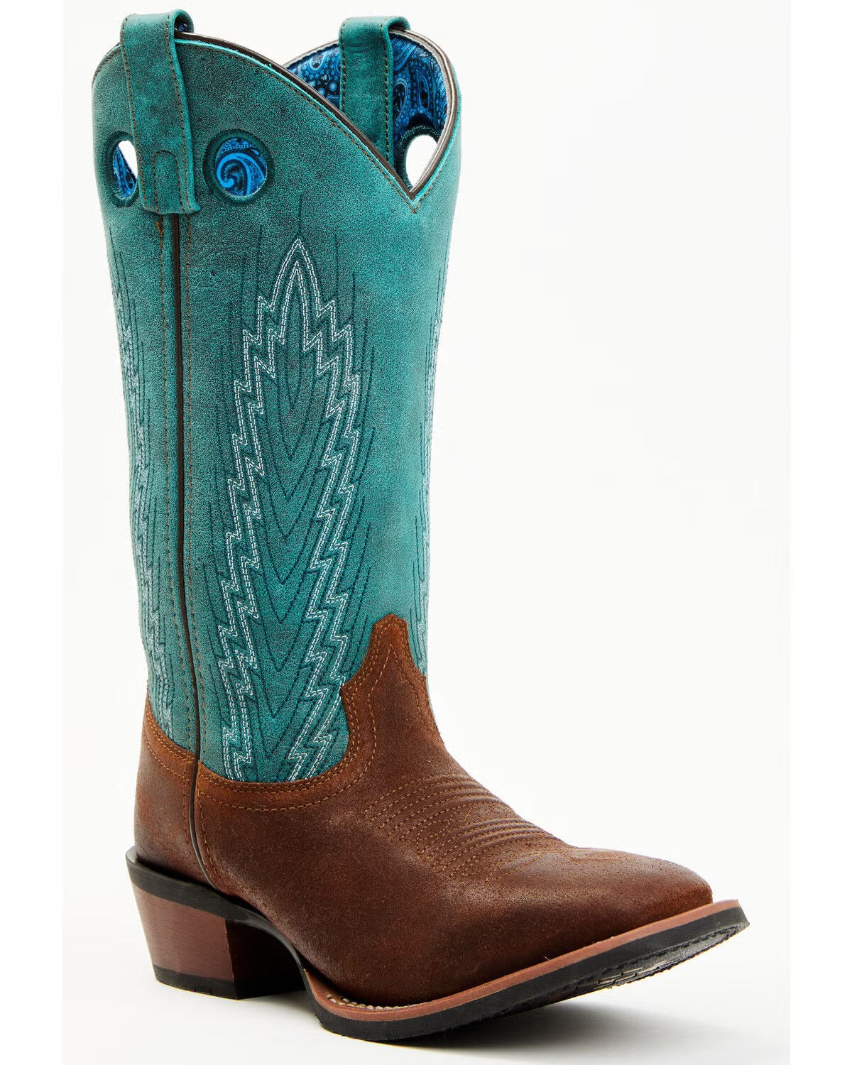 LAREDO WOMEN'S SABLE WESTERN BOOTS - BROAD SQUARE TOE