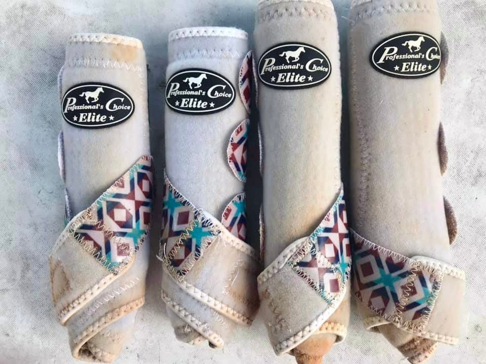 Full Set Professional’s Choice Elites, White/Southwest Aztec, Medium