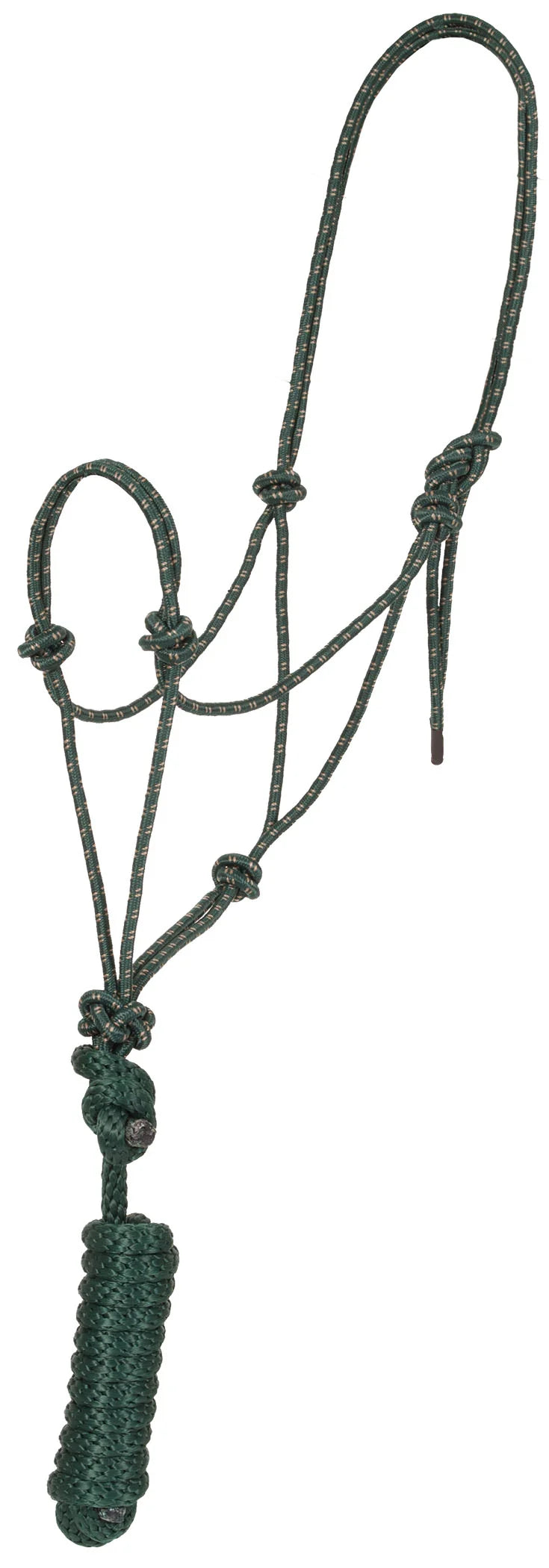 Mustang Economy Regular Horse Mountain Rope Halter and Lead